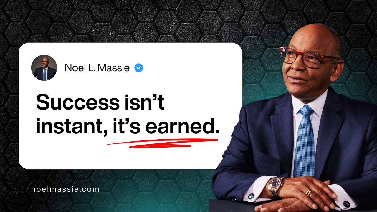 Thumbnail for the Diversified Game with Kellen Coleman and Noel Massie that says, "Success Isn't Instant, It's Earned"